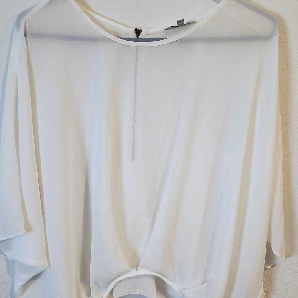 Almost sheer flowy top